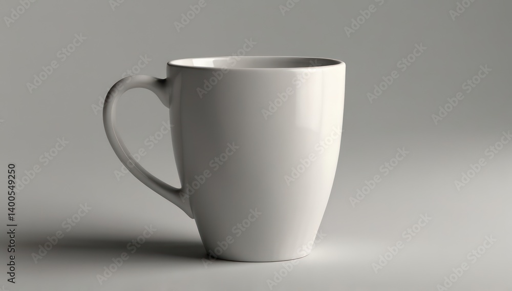 Obraz premium Cup for coffee. Isolated on white background. 3d rendering.