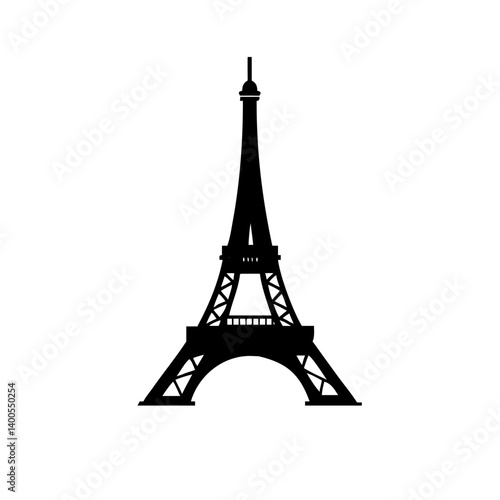 eiffel tower icon, eiffel tower silhouette vector illustration-simple silhouette illustration of eiffel tower, perfect for eiffel tower logos and icons