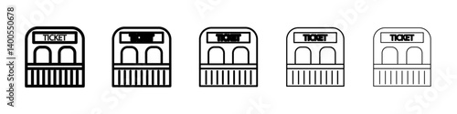 Box office icon Symbol mark in Outline style