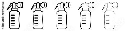 breast pump icon Symbol mark in Outline style