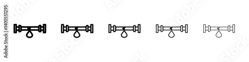 broken pipe Symbol mark in Outline style