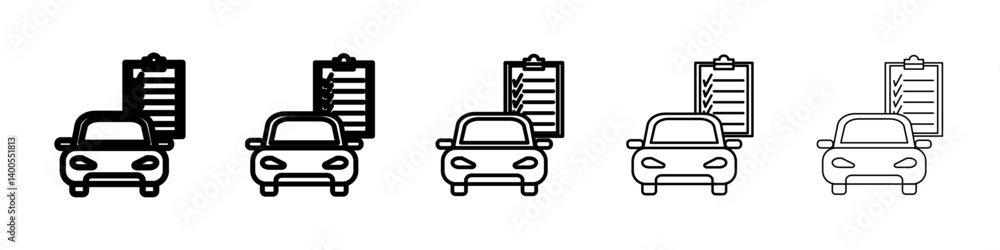 Car diagnostic icon Symbol mark in Outline style Car diagnostic icon Symbol mark in Outline style