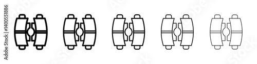 car brake pad icon Symbol mark in Outline style