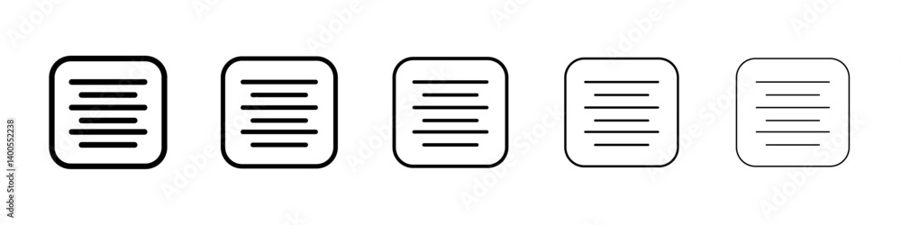 Center align icon Symbol mark in Outline style Center align icon Symbol mark in Outline style