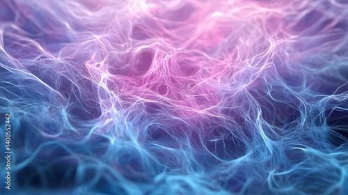 Abstract Background Pink Blue Digital Network Lines Flowing Energy