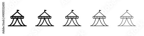 circus tent icon Symbol mark in Outline style