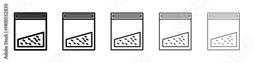 cocaine packet icon Symbol mark in Outline style