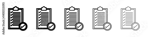 Compliance icon Symbol mark in Outline style