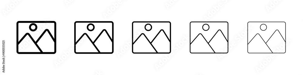 Default image icon Symbol mark in Outline style Default image icon Symbol mark in Outline style