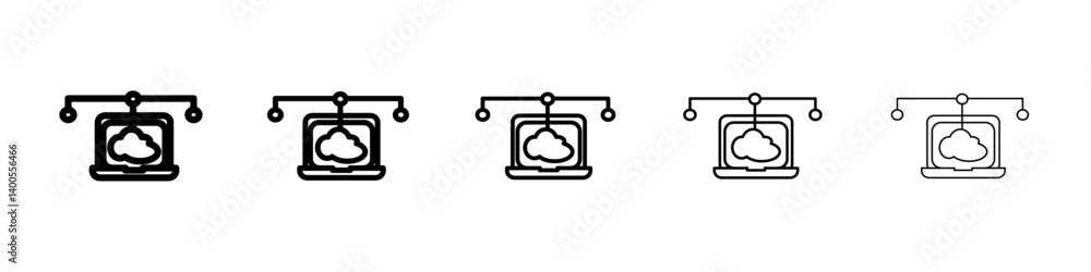 edge computing icon Symbol mark in Outline style edge computing icon Symbol mark in Outline style