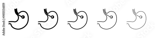 Endoscopy icon Symbol mark in Outline style
