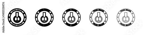 food grade silicone icon Symbol mark in Outline style