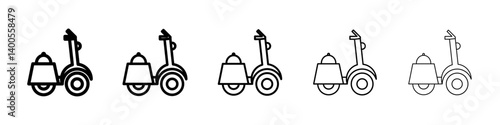 Food home delivery icon Symbol mark in Outline style