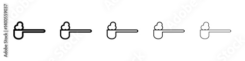 full spoon icon Symbol mark in Outline style