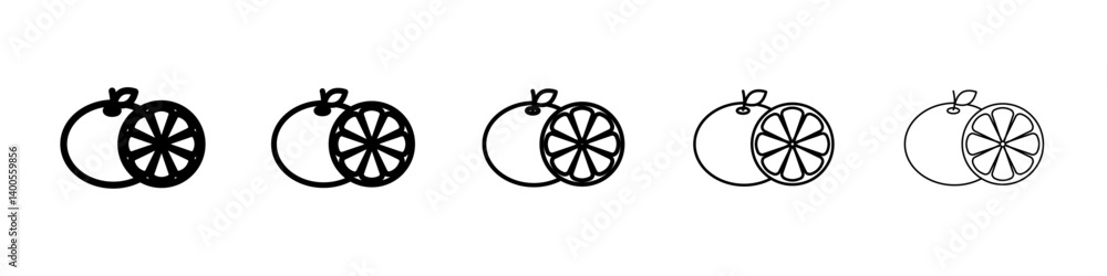 Fototapeta premium grape fruit icon Symbol mark in Outline style