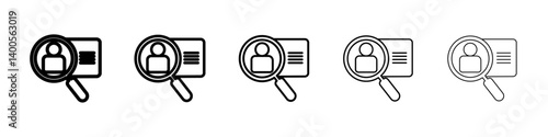Kyc icon Symbol mark in Outline style