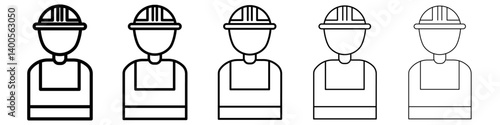 Labour icon Symbol mark in Outline style