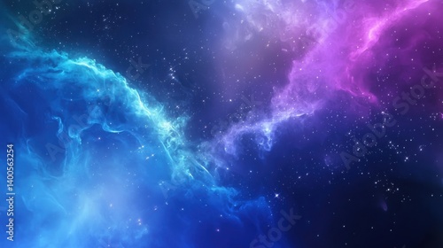 Wallpaper Mural Premium Abstract Cosmic Fluid Background with Deep Blue and Purple Gradients. Luxurious abstract background featuring flowing liquid colors in deep blues, purples, and teals with subtle cosmic element Torontodigital.ca