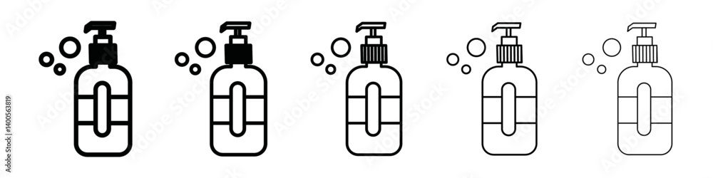 liquid soap bottle icon Symbol mark in Outline style liquid soap bottle icon Symbol mark in Outline style