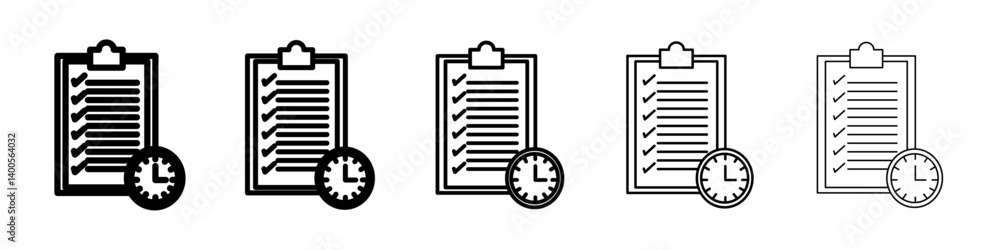 Long term planning icon Symbol mark in Outline style Long term planning icon Symbol mark in Outline style