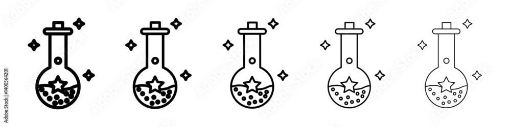 Magic potion icon Symbol mark in Outline style Magic potion icon Symbol mark in Outline style