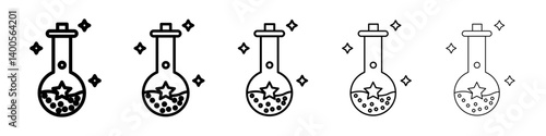 Magic potion icon Symbol mark in Outline style