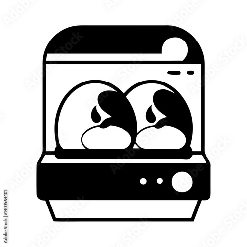 incubator icon, incubator silhouette vector illustration-simple silhouette illustration of incubator, perfect for incubator logos and icons