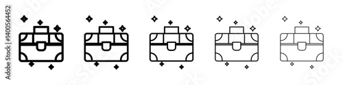 Makeup box icon Symbol mark in Outline style