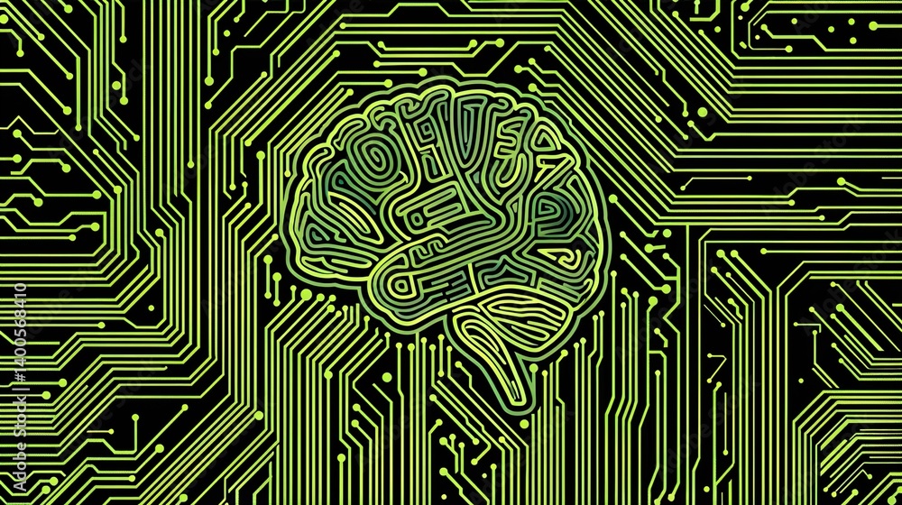 AI Algorithm - Line Background: Unveiling the Visual Tapestry of Computational Intelligence