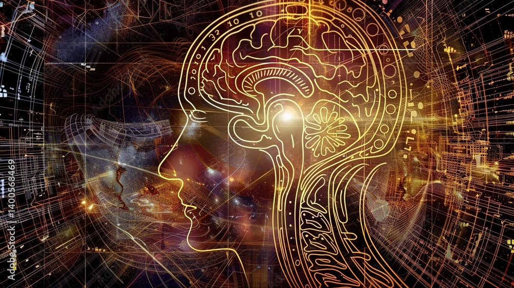 AI Algorithm - Line Background: Unveiling the Visual Tapestry of Computational Intelligence