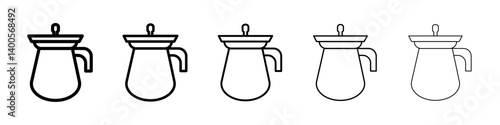 Percolator icon Symbol mark in Outline style
