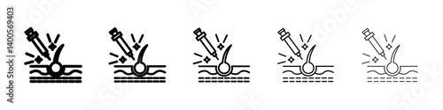 Platelet rich plasma icon Symbol mark in Outline style