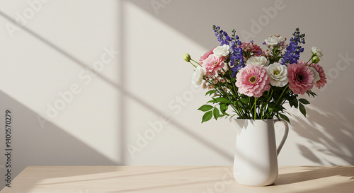 Wallpaper Mural Floral Arrangement with Soft Natural Lighting Torontodigital.ca