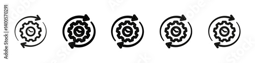 Productivity and efficiency icon Symbol mark in Outline style