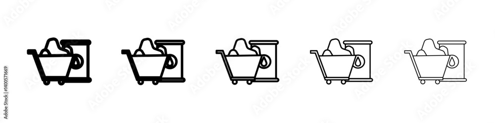 Raw material icon Symbol mark in Outline style Raw material icon Symbol mark in Outline style
