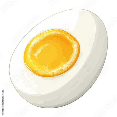soft-boiled egg, food, vector, transparent background