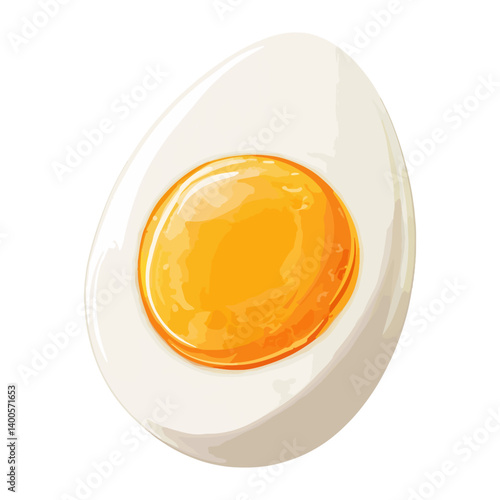 soft-boiled egg, food, vector, transparent background