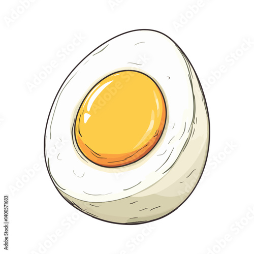 soft-boiled egg, food, vector, transparent background
