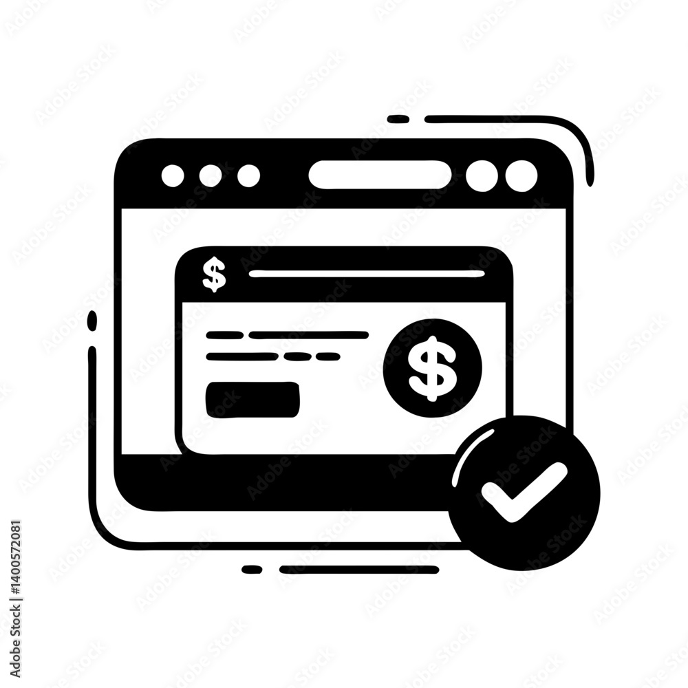 payment confirmation icon, payment confirmation silhouette vector illustration-simple silhouette illustration of payment confirmation, perfect for payment confirmation logos and icons payment confirmation icon, payment confirmation silhouette vector illustration-simple silhouette illustration of payment confirmation, perfect for payment confirmation logos and icons