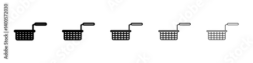 Restaurant deep fryer icon Symbol mark in Outline style