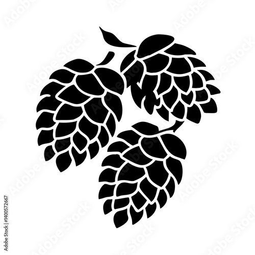 pine cones icon, pine cones silhouette vector illustration-simple silhouette illustration of pine cones, perfect for pine cones logos and icons