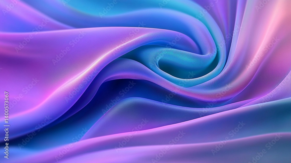 Naklejka premium Vibrant flowing fabric