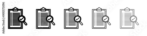 Scrutiny info icon Symbol mark in Outline style
