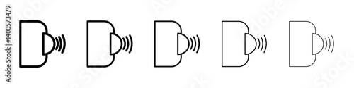 sensor icon Symbol mark in Outline style