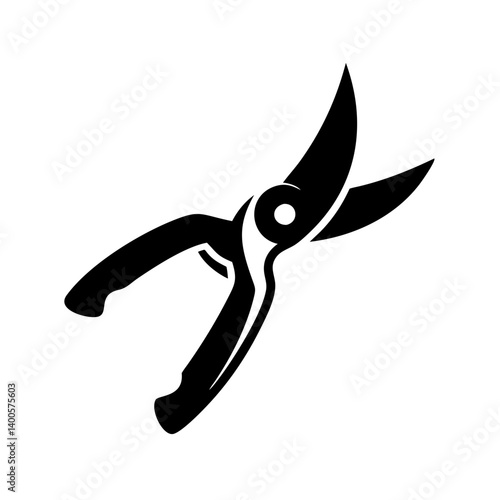 pruning shears icon, pruning shears silhouette vector illustration-simple silhouette illustration of pruning shears, perfect for pruning shears logos and icons