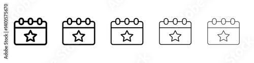 Special event icon Symbol mark in Outline style