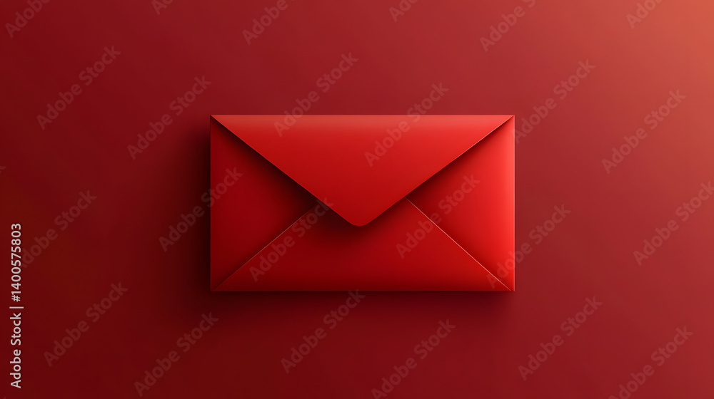 A vibrant red envelope against a gradient background, evoking feelings of excitement and anticipation. A vibrant red envelope against a gradient background, evoking feelings of excitement and anticipation.