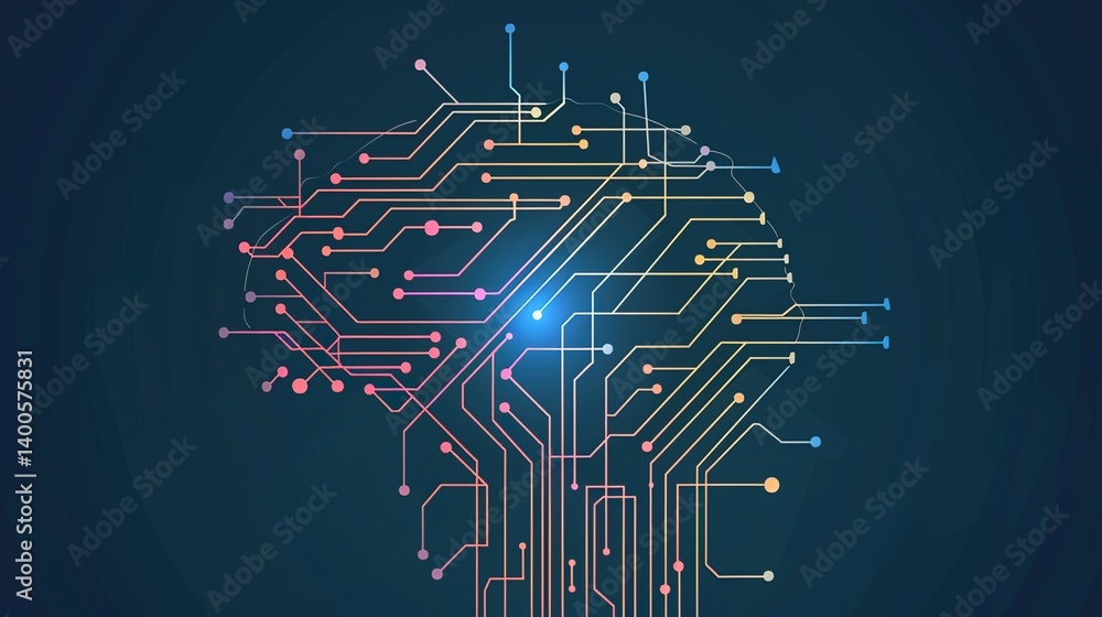 AI Algorithm - Line Background: Unveiling the Visual Tapestry of Computational Intelligence