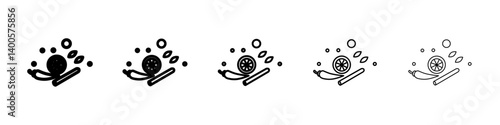 Spices icon Symbol mark in Outline style