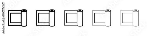 Sterile gauze icon Symbol mark in Outline style